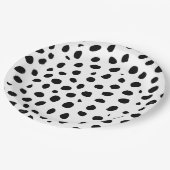 チータスポッツ白黒 ペーパープレート (アングル)
