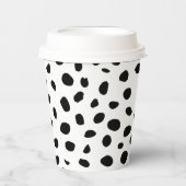 チータスポッツ白黒 紙コップ (正面)