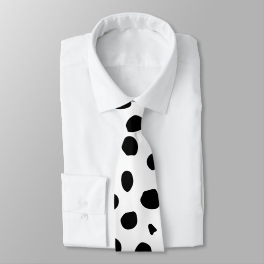 チータスポットプリント白黒 ネクタイ (タイ)