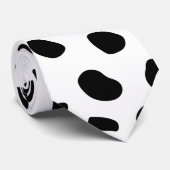チータスポットプリント白黒 ネクタイ (ロール)