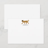 チータノテカード サンキューカード (正面/裏面)