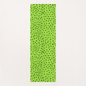 チータパターンライム ヨガマット (正面)