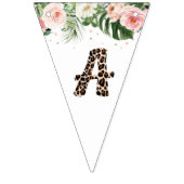 チータパターンレター誕生日パーティー バンティングフラッグ (第2の旗)