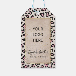 チータパターン及び金ゴールドヴィンテージ ギフトタグ