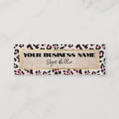 チータパターン及び金ゴールドヴィンテージ スキニー名刺 (正面)