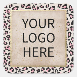 チータパターン及び金ゴールドヴィンテージ スクエアシール