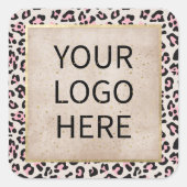 チータパターン及び金ゴールドヴィンテージ スクエアシール (正面)