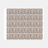 チータパターン及び金ゴールドヴィンテージ ラベル (シート)