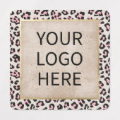 チータパターン及び金ゴールドヴィンテージ ラベル (デザイン2)