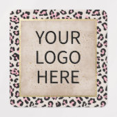 チータパターン及び金ゴールドヴィンテージ ラベル (デザイン1)