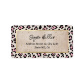 チータパターン及び金ゴールドヴィンテージ ラベル (正面)