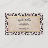 チータパターン及び金ゴールドヴィンテージ 予約カード (裏面)