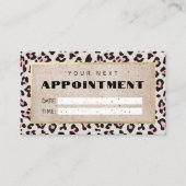 チータパターン及び金ゴールドヴィンテージ 予約カード (正面)