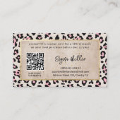 チータパターン及び金ゴールドヴィンテージ 割引カード (裏面)