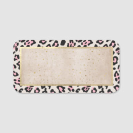 チータパターン及び金ゴールドヴィンテージ 名札