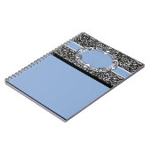 チータパターン青ラベル ノートブック (左側)