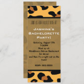 チータヒョウアニマルプリントロング招待状 招待状 (正面/裏面)