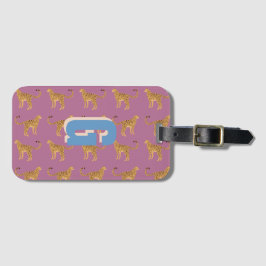 チータヒョウモノグラムの ラゲッジタグ