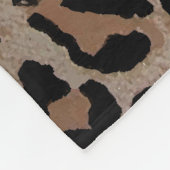 チータヒョウ柄の毛布 フリースブランケット (角)