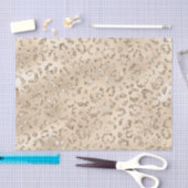 チータヒョウ皮プリント模様動物 薄葉紙 (クラフト)