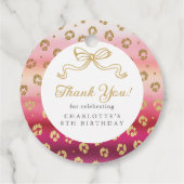 チータヒョウ誕生日パーティーありがとう フェイバータグ (裏面)