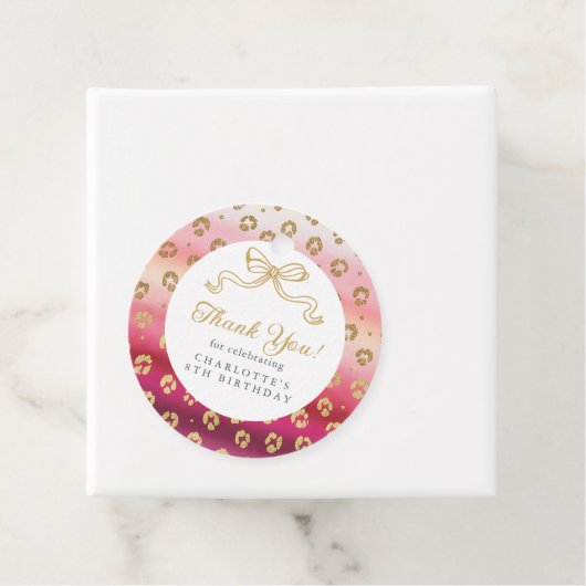 チータヒョウ誕生日パーティーありがとう フェイバータグ (インサイチュ)