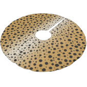 チータファーリアリスティックエキゾチックアニマルプリント贅沢 ブラッシュドポリエステルツリースカート (アングル)