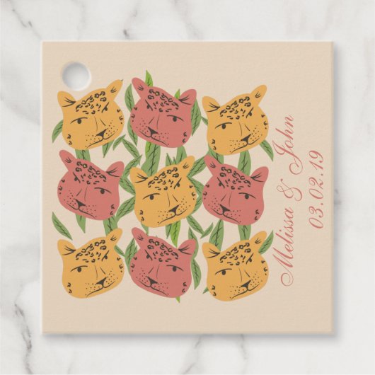 チータブライダルシャワージャングルプラント フェイバータグ (正面)