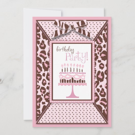 チータプリントとお誕生日ケーキ (正面)