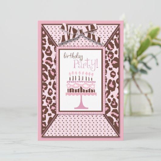 チータプリントとお誕生日ケーキ (スタンド正面)