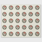 チータプリントスティレットリースラッピング紙 ラッピングペーパー (フラット)