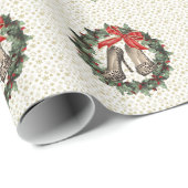 チータプリントスティレットリースラッピング紙 ラッピングペーパー (ロールコーナー)