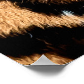 チータプリントテクスチャ ポスター (角)