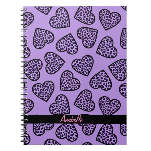 チータプリントハートノートブック ノートブック (正面)