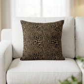 チータプリント大&小スポット装飾用クッション クッション