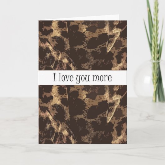 チータプリント私はあなたをより愛している カード (正面)