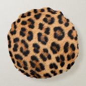 チータプリント組織 ラウンドクッション (裏面)