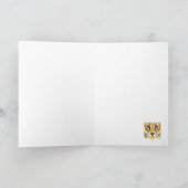 チータヘッドクローズアップイラストレーション誕生日 カード (内部)