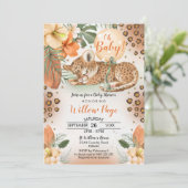 チータベビーシャワー招待状サファリベビー 招待状 (スタンド正面)