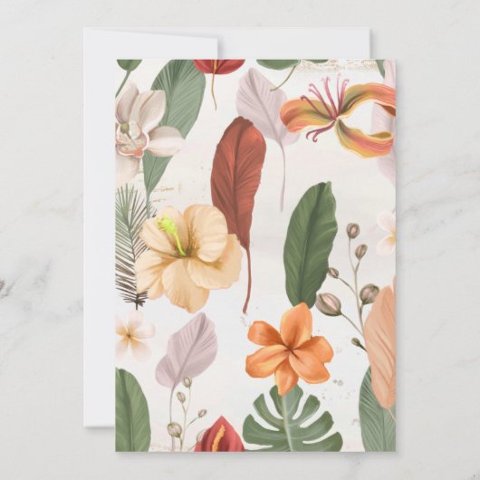 チータベビーシャワー招待状サファリベビー 招待状 (裏面)