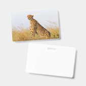 チータポートレート バッジ (表裏)