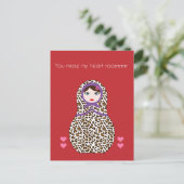 チータマトリヨシュカヴァレンティーンズカード シーズンポストカード (スタンド正面)