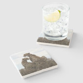 チータマママムアンドキューブ（フルカラー）ストーンコースター ストーンコースター (横)