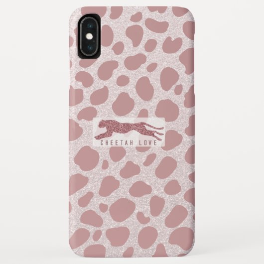 チータラブ – ピンクグリッター Case-Mate iPhoneケース (裏面)