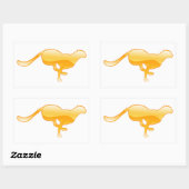 チータランニングー 長方形シール (シート)