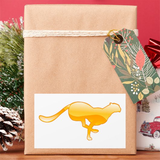 チータランニングー 長方形シール