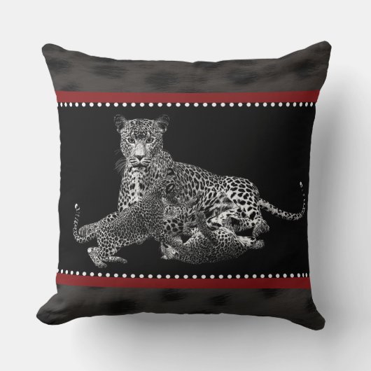 チーターとカブス クッション (正面)