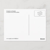 チーターとガゼルのポストカード ポストカード (裏面)