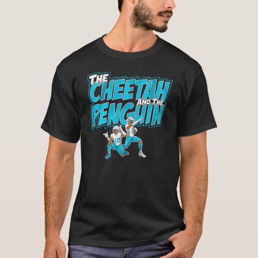 チーターとペンギン Tシャツ (正面)