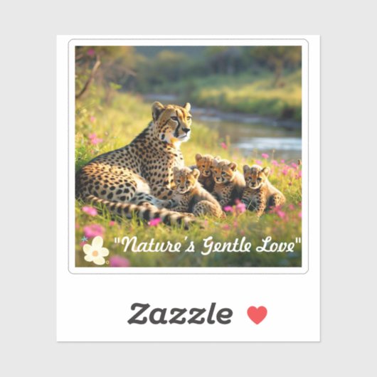 「チーターのためのリバーバンク・ヘイブン」 シール (シート)